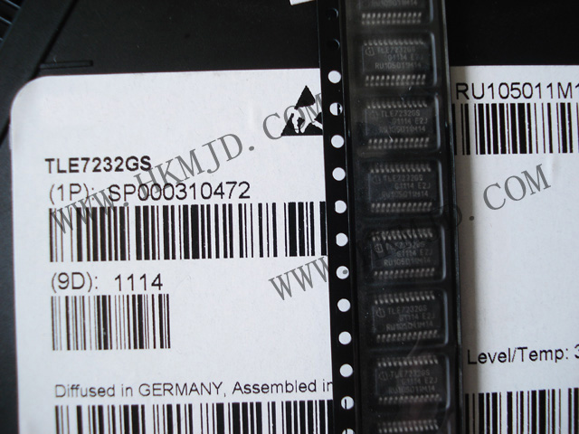 電源開(kāi)關(guān)/驅(qū)動(dòng)器 TLE7232GS TLE7232 電源開(kāi)關(guān) IC - 配電 1：8 N 通道