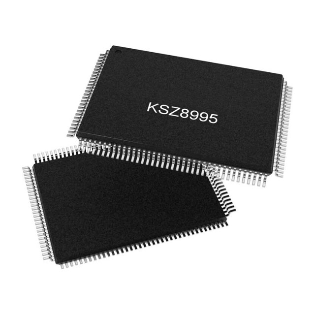 出售【Microchip】KSZ8995XA 集成式 5 端口 10/100 QoS 以太網(wǎng)交換機(jī)，支持光纖