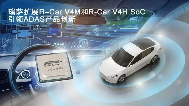 瑞薩推出高能效第四代R-Car車用SoC—R-Car V4M系列，引領(lǐng)ADAS產(chǎn)品創(chuàng)新